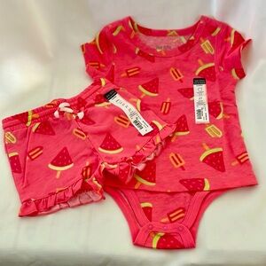 New / Toddler~Bodysuit With Matching Shorts